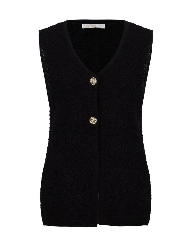 Prodotto: BACHATA - Cardigan smanicato con bottoni