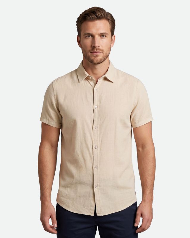 Prodotto: CAMICIA MM COLLO CLASSICO LINO VISCOSA