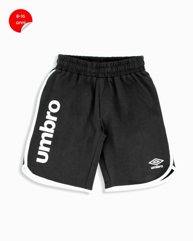 Prodotto: UMBRO - Bermuda ragazzi 8-16 anni nero in cotone