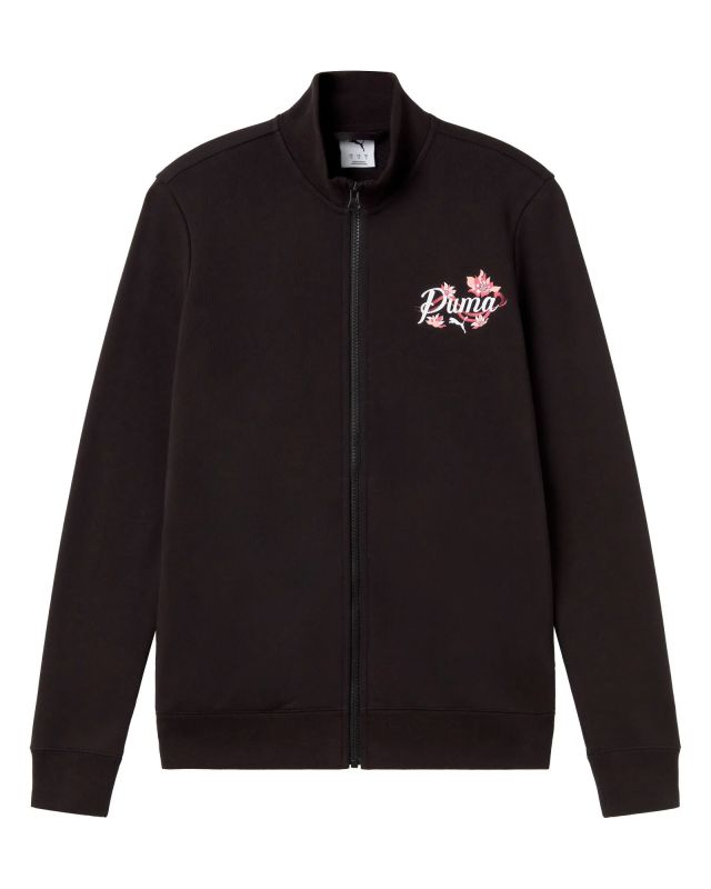 Prodotto: PUMA - FELPA FULL ZIP NERA FLORAL GRAPHIC FZ TRDA DONNA, 694456-01