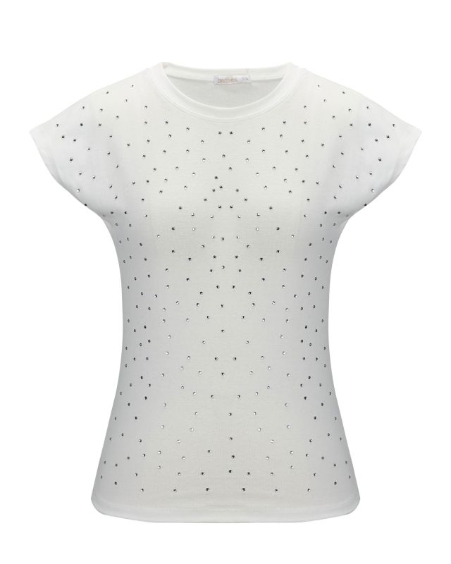 Prodotto: BACHATA - Tshirt a manica corta con strass