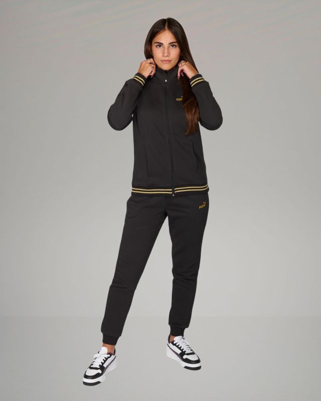 Prodotto: PUMA - TUTA COMPLETA NERA ESSENTIAL+ GLITTER FZ SUIT FL  DA DONNA ,  684764-01