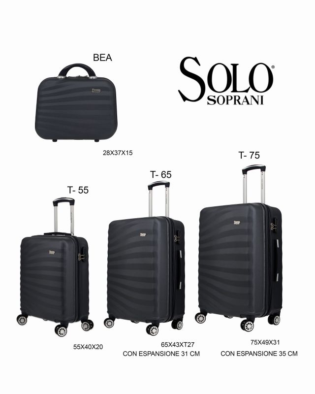 Prodotto: SOLO SOPRANI - TROLLEY ABS CON 4 RUOTE DOPPIE
