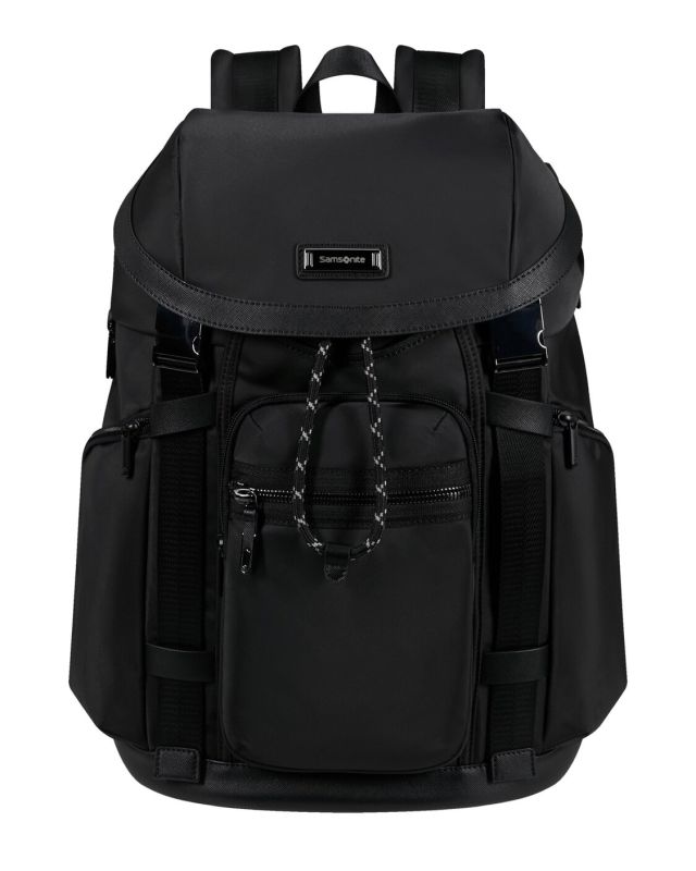 Prodotto: SAMSONITE - Zaino nero con patta e tasca porta pc fino a 15.6''