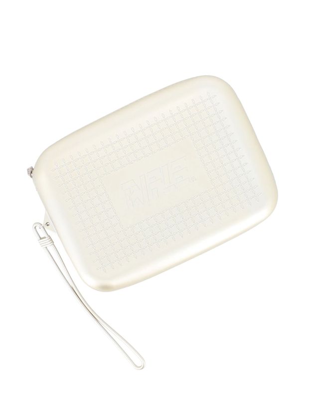 Prodotto: RIFLE - Pochette oro in silicone con polsiera