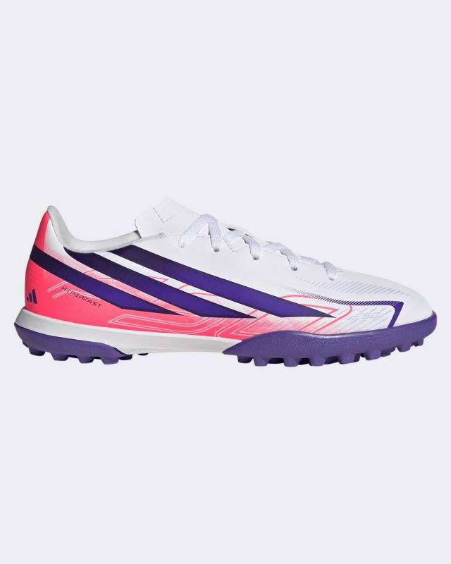 Prodotto: ADIDAS - SCARPA DA CALCETTO F50 HYPERFAST LEAGUE TF BIANCA, ROSA FLUO E VIOLA, KJ3409