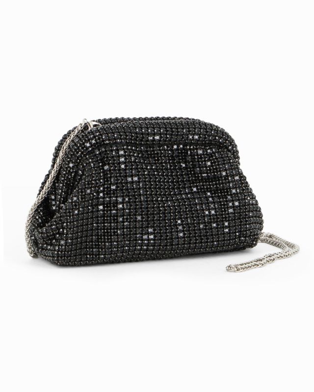 Prodotto: DIVAS - Pochette nera di strass