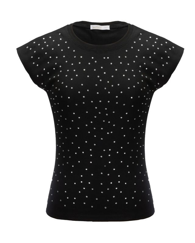 Prodotto: BACHATA - Tshirt a manica corta con strass