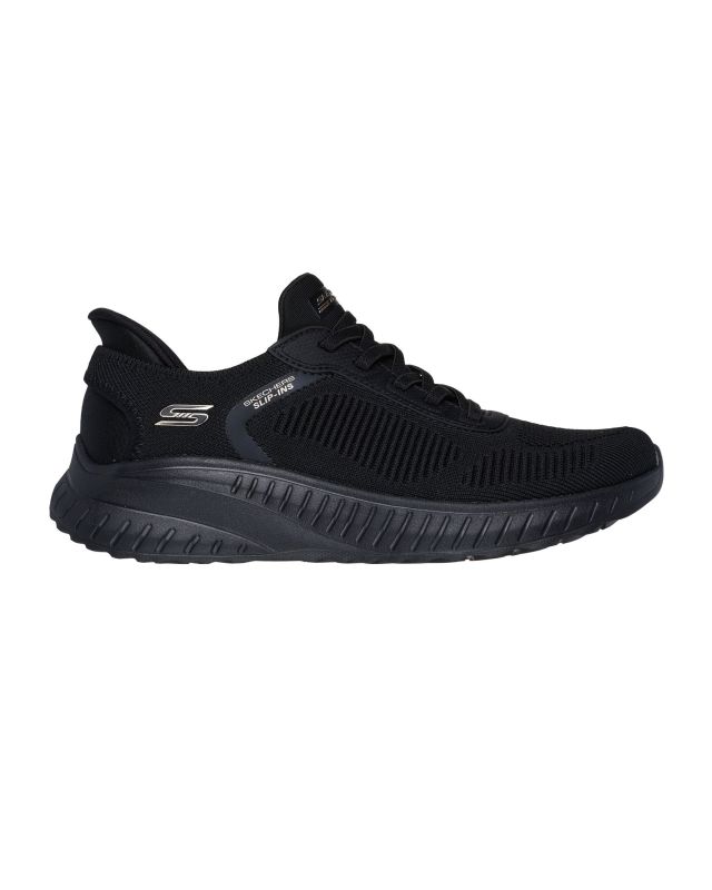 Prodotto: SKECHERS - BOBS SQUAD CHAOS - CURRENT MUSE - Sneakers nera con tomaia in maglia e soletta memory foam