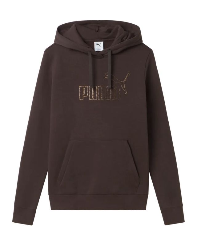 Prodotto: SWEAT C/CAPP.ESS+RHINESTONE HD FL CHOCOL