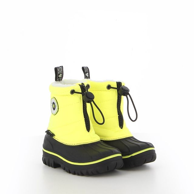 Prodotto: ENRICO COVERI CONTEMPORARY - MOOMBLAMK KID Doposci gialli/neri con coulisse e pelliccetta interna