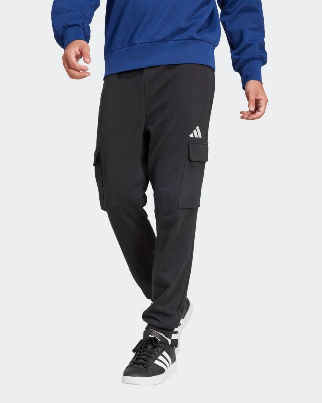 Prodotto: ADIDAS - PANTALONE CARGO NERO DA UOMO ESSENTIALS FEELCOZY CUFFED - JE3865