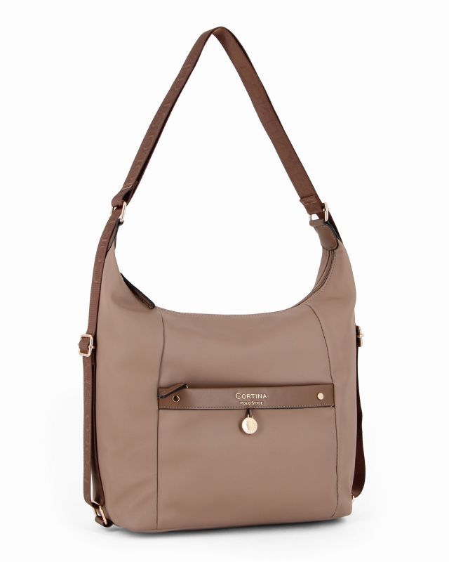 Prodotto: BORSA-ZAINO C/TASCA FRONT.+CHARM DORATO