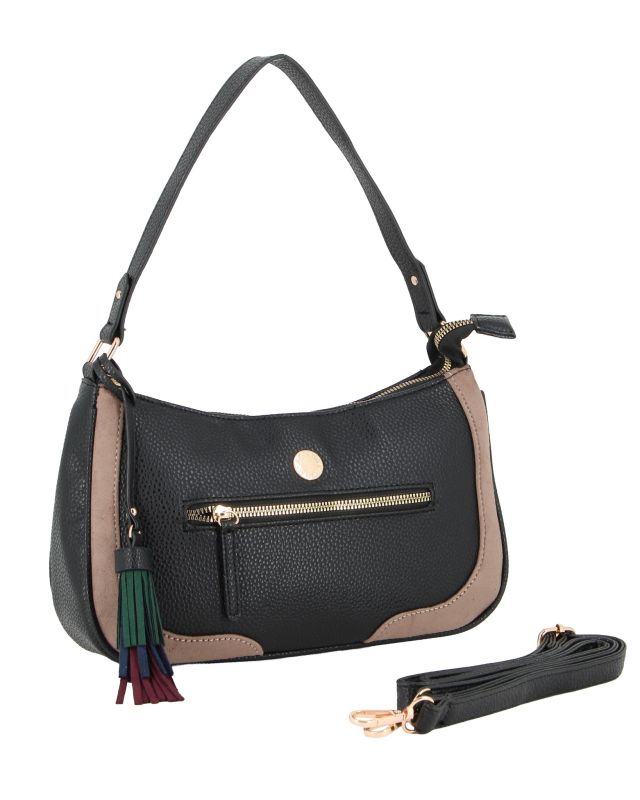 Prodotto: BORSA A SPALLA C/LATI CAM.+CHARM A NAPPA