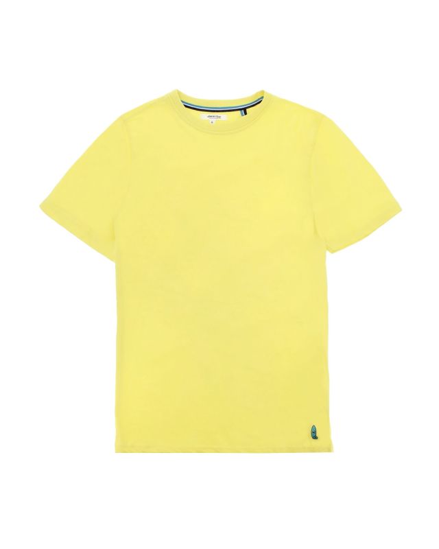 Prodotto: ON SPIRIT - T-shirt girocollo da uomo gialla con stampa posteriore