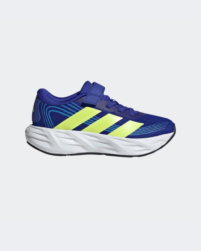 Prodotto: ADIDAS - SNEAKERSK KIDS GALAXY 8 EL PS   BLU CON DETTAGLI GIALLI E CELESTI DAL 28 AL 35 , KI1686