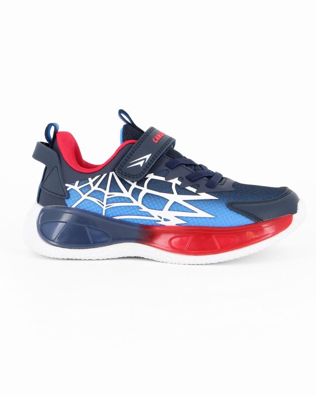 Prodotto: CANGURO - Sneakers blu e rossa da bambino con strappo, numerata 29/35