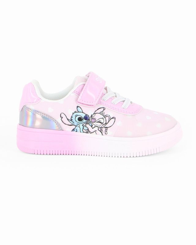 Prodotto: STITCH - Sneakers rosa da bambina con strappo, numerata 25/31