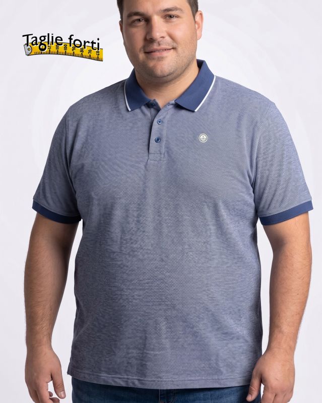 Prodotto: NAVY SAIL - Polo over manica corta denim