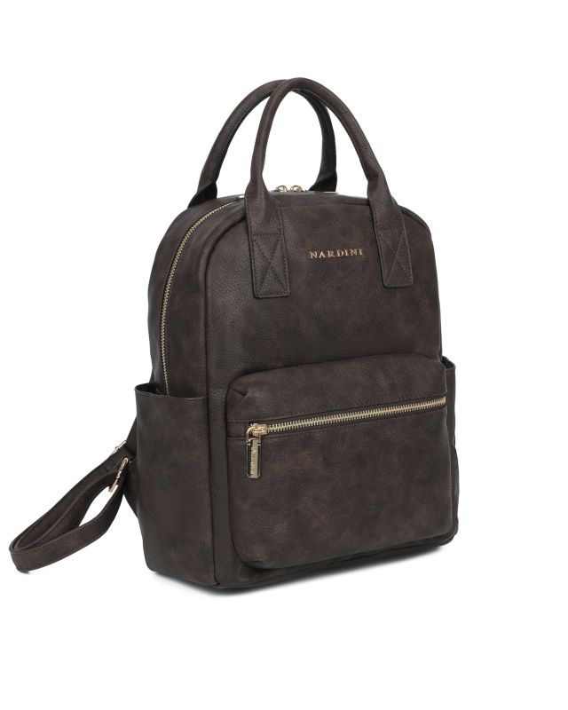 Prodotto: ZAINO ECOPELLE 2MANICI+TASCA DAVANTI