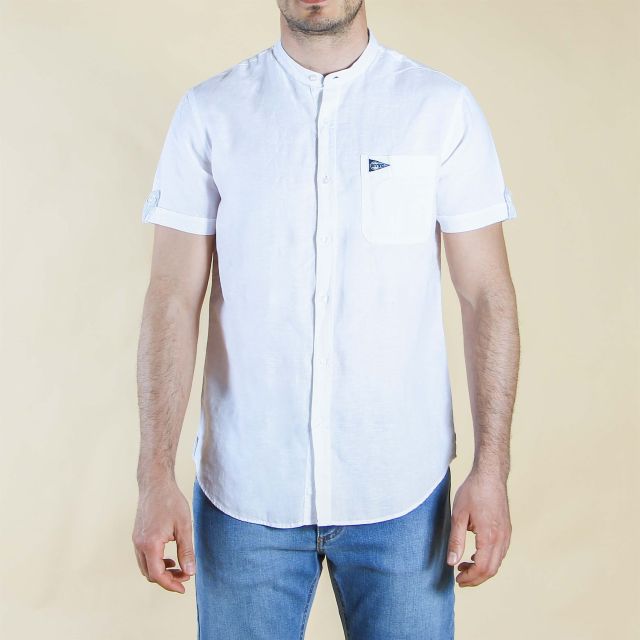 Prodotto: BLUE LEMON - CAMICIA MANICA CORTA COREANA LINO