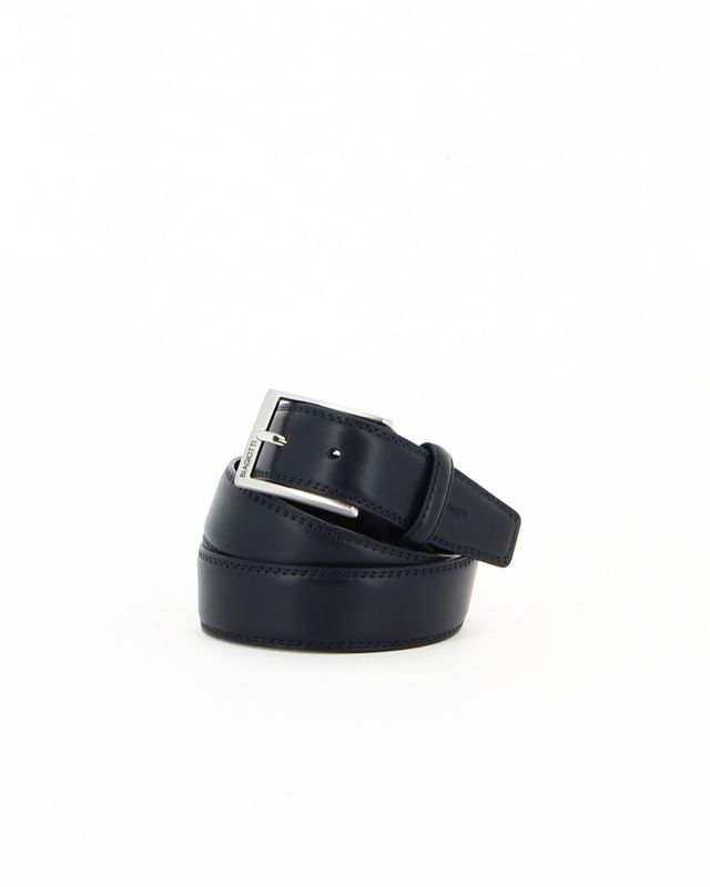 Prodotto: BIAGIOTTI - Cinta uomo blu in VERA PELLE