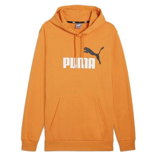 Prodotto: PUMA - Felpa gialla da uomo con cappuccio e logo bianco - 586765-99