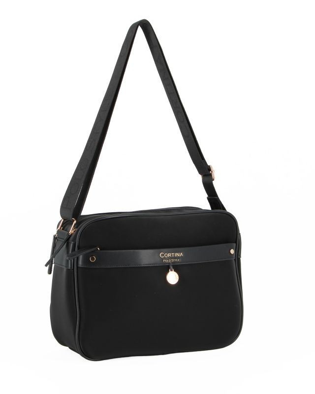 Prodotto: TRACOLLA RETT.C/TASCA FRONT+CHARM DORATO