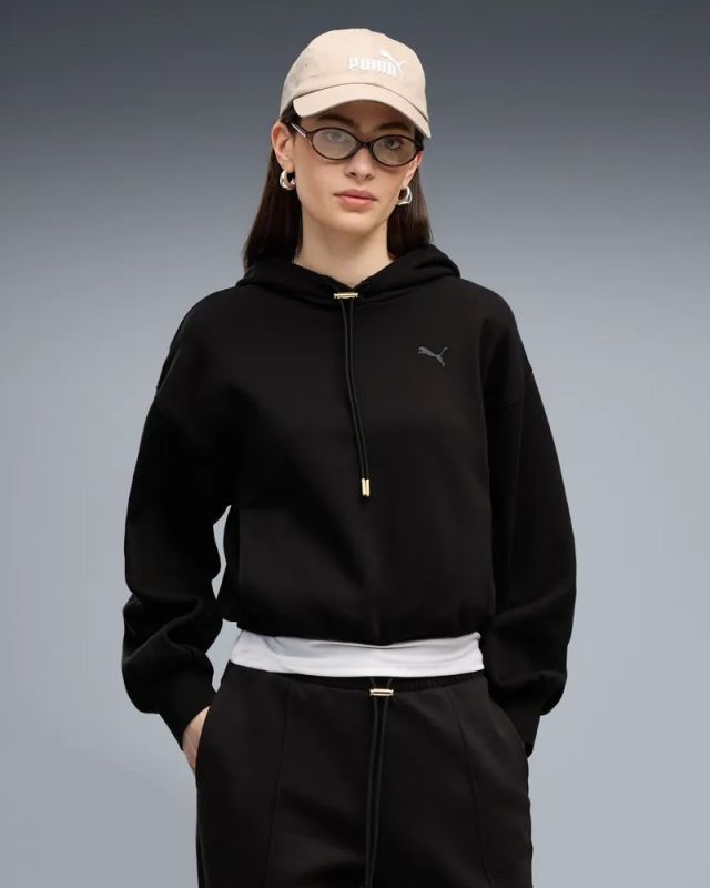Prodotto: SWEAT C/CAPP.HER RELAXED HD FL BLACK