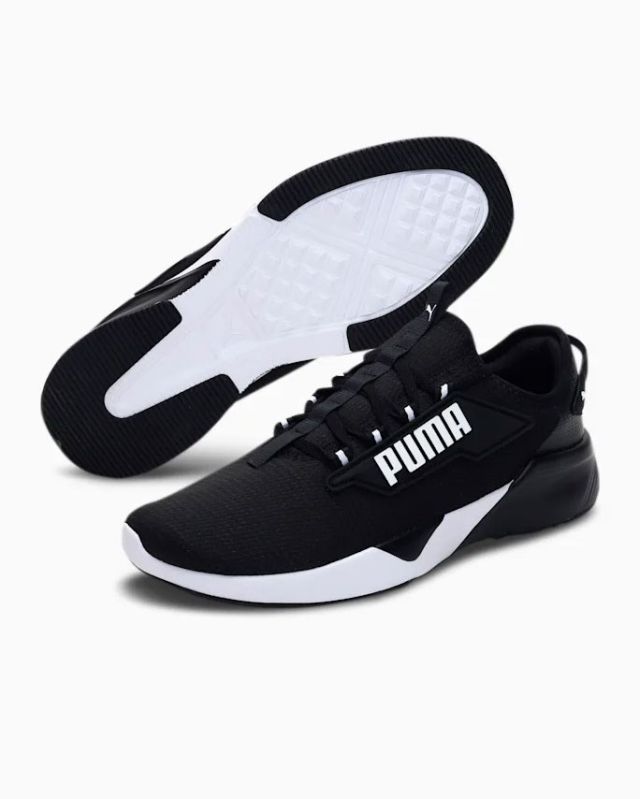 Prodotto: PUMA - Sneaker da uomo nera e bianca in mesh traspirante con soletta in memory foam - RETALIATE 2