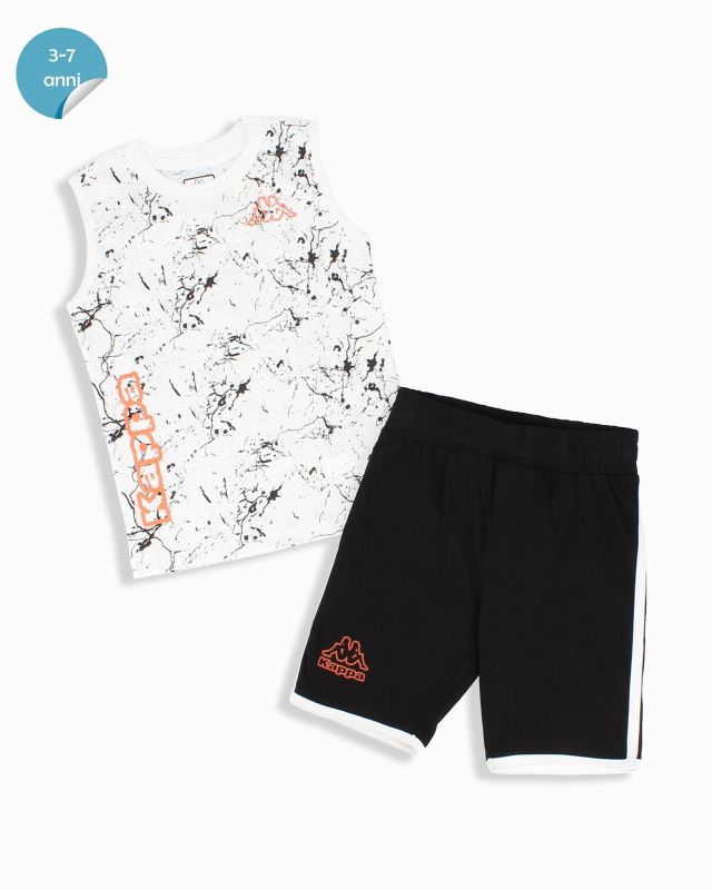 Prodotto: KAPPA - Completo smanicato bambino 3-7 anni bianco in cotone