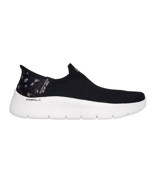 Prodotto: SKECHERS - GO WALK FLEX - SUNSET ROSE - Sneakers nera con dettaglio fiori
