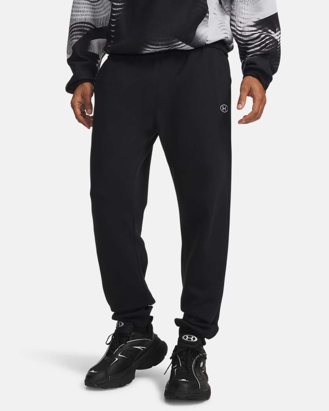 Prodotto: UNDER ARMOUR -PANTALONE TUTA RIVAL FLEECE PRO NERO DA UOMO, 6017021_0008