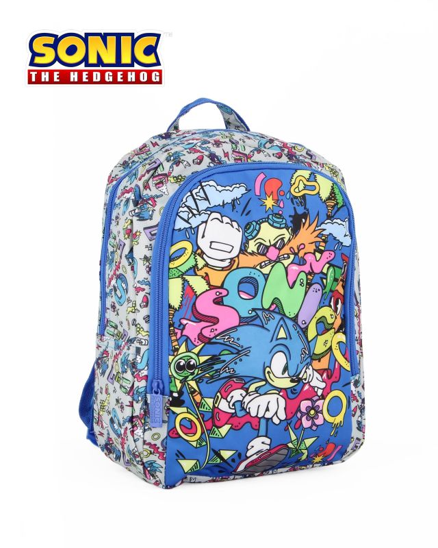 Prodotto: SONIC - Zaino asilo medio blu e bianco
