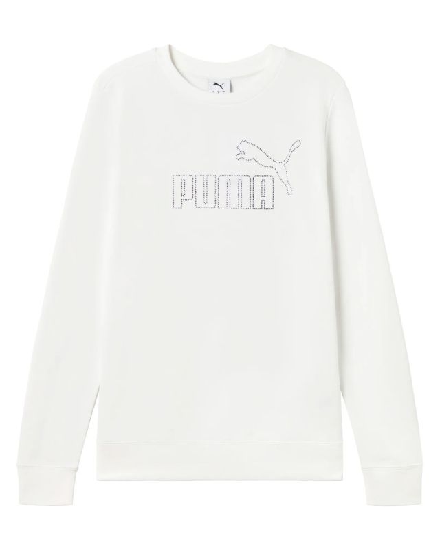Prodotto: PUMA -FELPA BIANCA ESSENTIAL RHINESTONE  DA DONNA,   693542-02