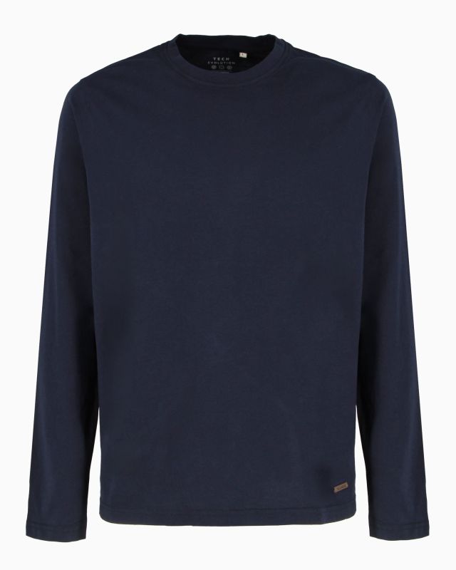 Prodotto: YELLOW DOG - Tshirt manica lunga basic blu da uomo