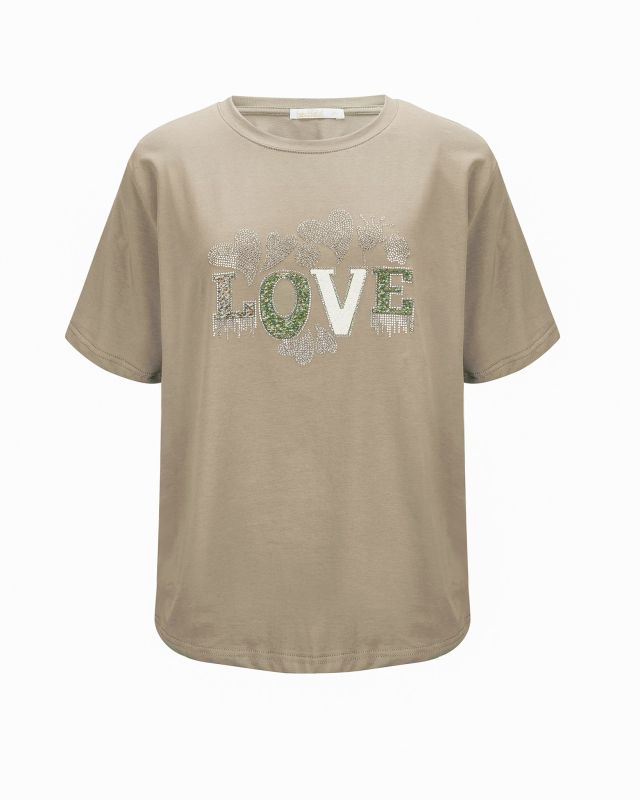 Prodotto: BACHATA - Tshirt manica corta con scritta "LOVE"
