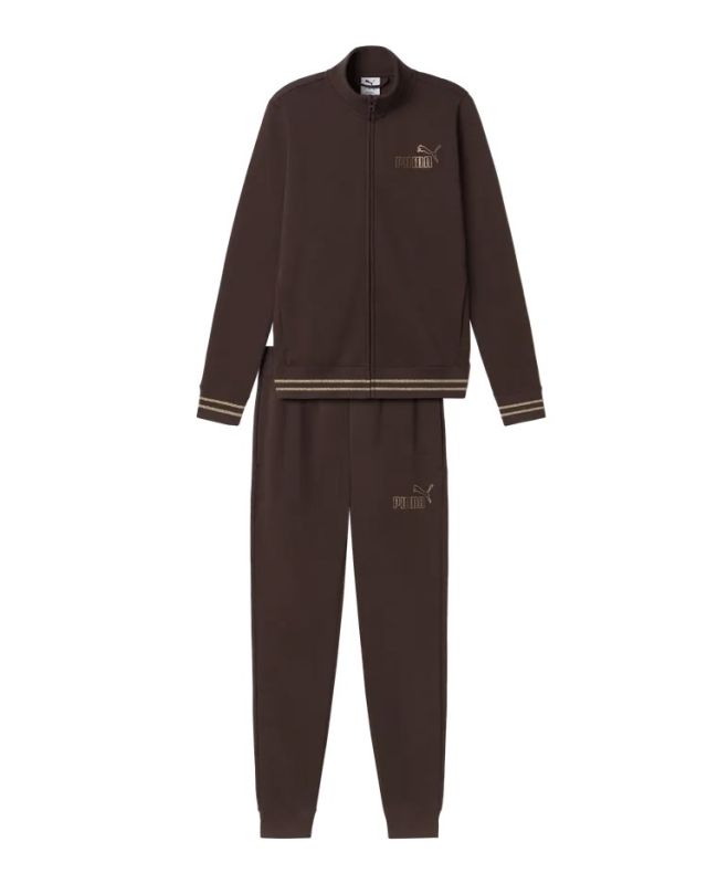 Prodotto: TUTA ESS+RHINESTONE FZ SUIT FL CHOCOLATE