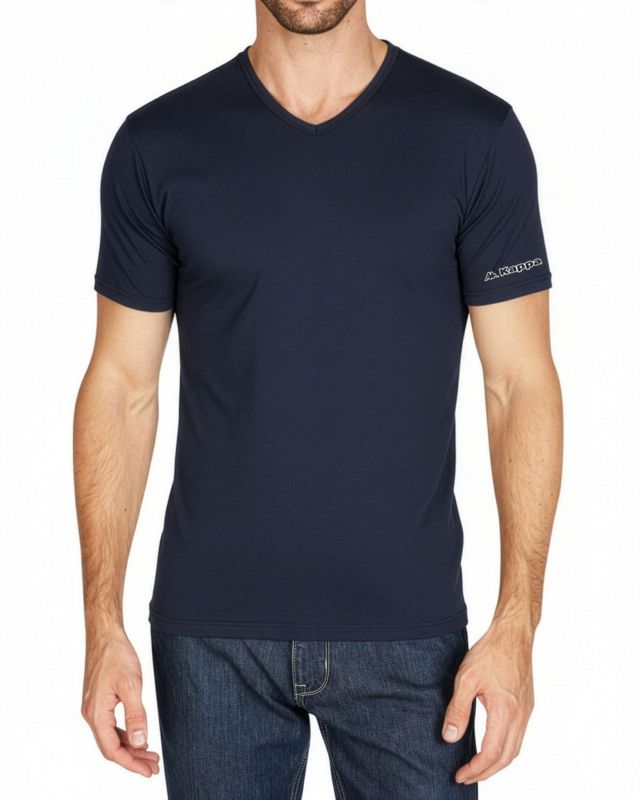Prodotto: KAPPA - TSHIRT MANICA CORTA SCOLLO A V CALDO COTONE