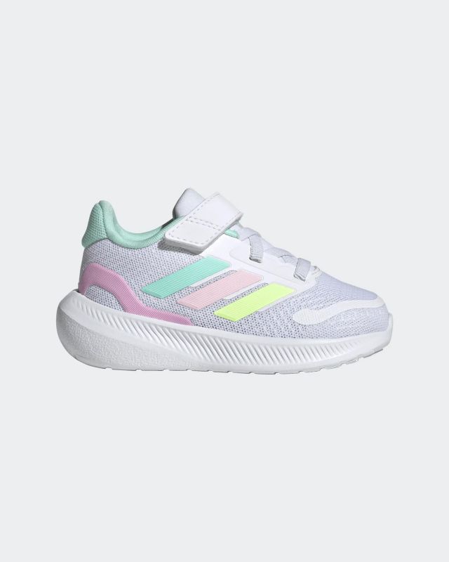 Prodotto: ADIDAS - SCARPA BIANCA STRISCE MULTICOLOR  RUNALCON 5 DA BAMBINI - JP5158