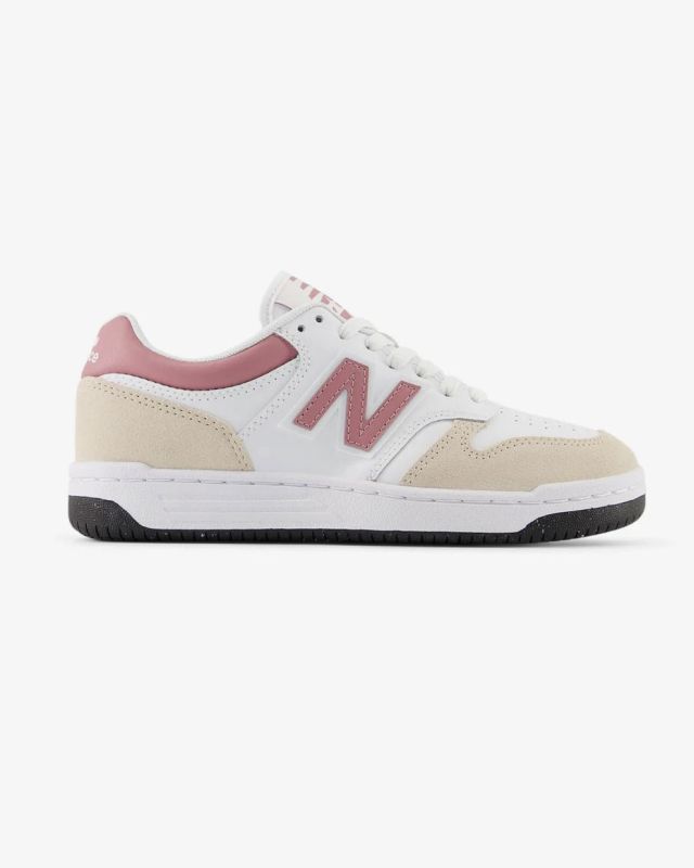 Prodotto: NEW BALANCE 480 – SNEAKERS JUNIOR LIFESTYLE BEIGE / ROSA / BIANCA  -  GB48093B