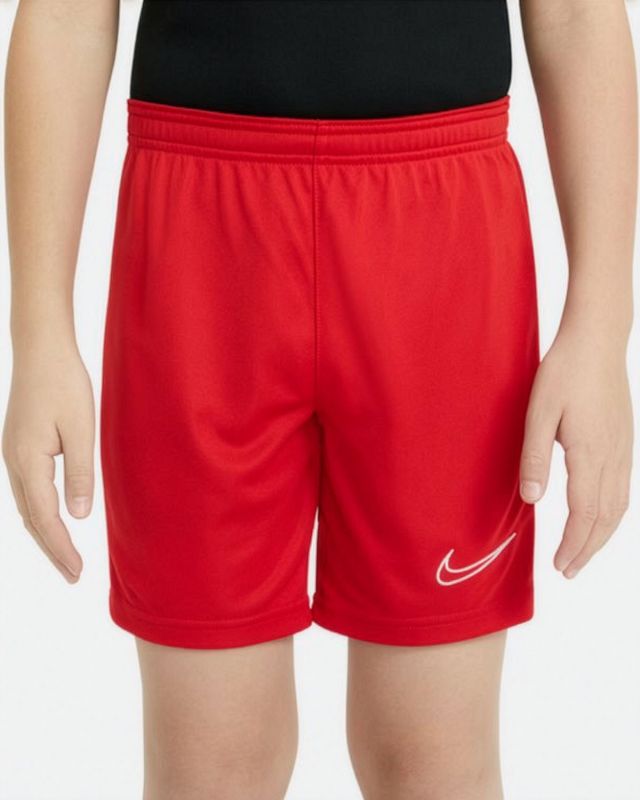 Prodotto: NIKE - Pantaloni corti da bambino rossi in tessuto traspirante con logo bianco