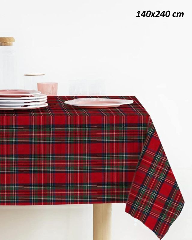 Prodotto: TOVAGLIA TARTAN NATALE 140X240