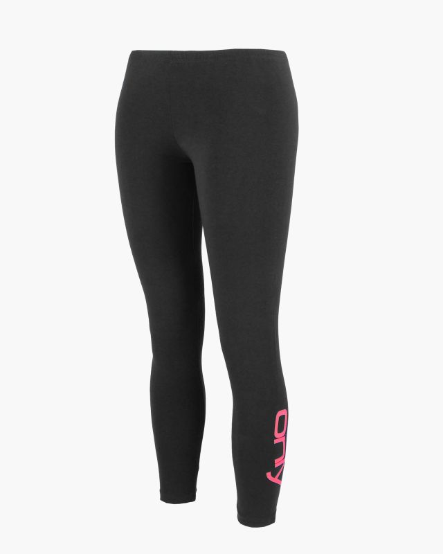 Prodotto: ONLY- LEGGINGS NERI CON DETTAGLI FUXIA DA DONNA, 10110