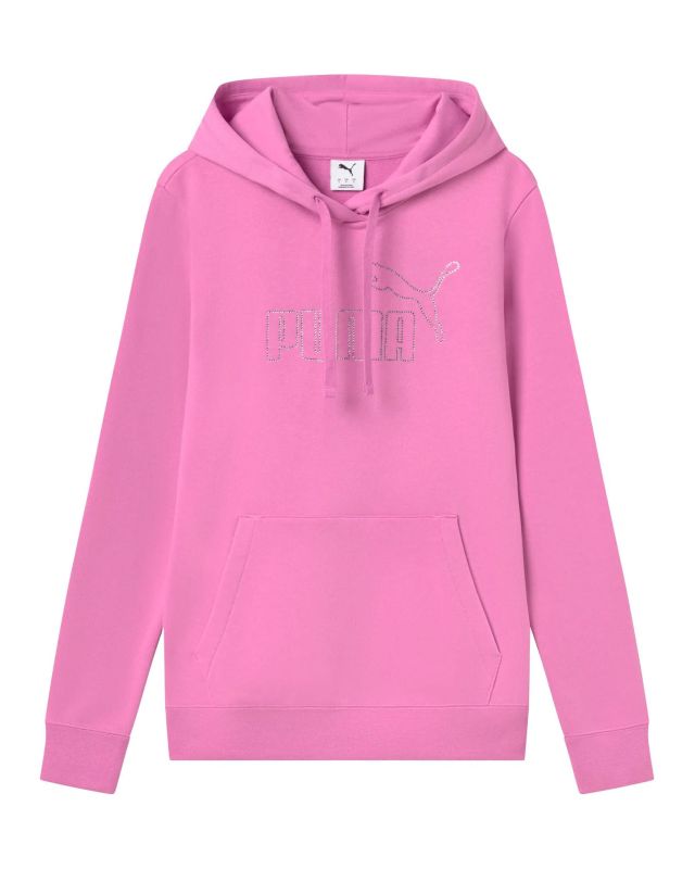 Prodotto: PUMA - FELPA  CON CAPPUCCIO ROSA MALVA ESSENTIAL  RHINESTONE DA DONNA, 693555-74