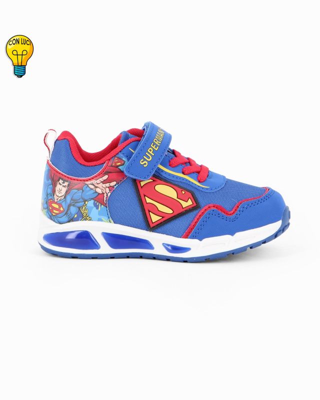 Prodotto: SPIDERMAN - Sneakers blu da bimbo con luci e strappo, numerata 25/31