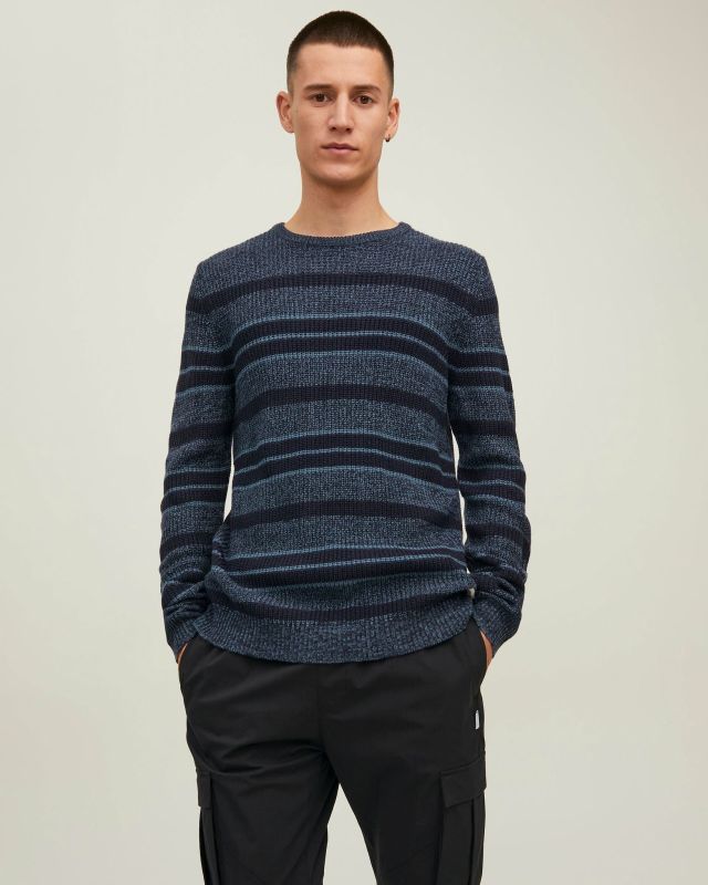 Prodotto: JACK&JONES - MAGLIONE UOMO A GIROCOLLO BLU