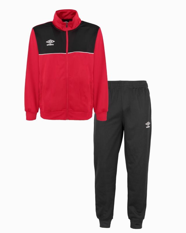 Prodotto: UMBRO - Tuta full zip rossa e nera acetata