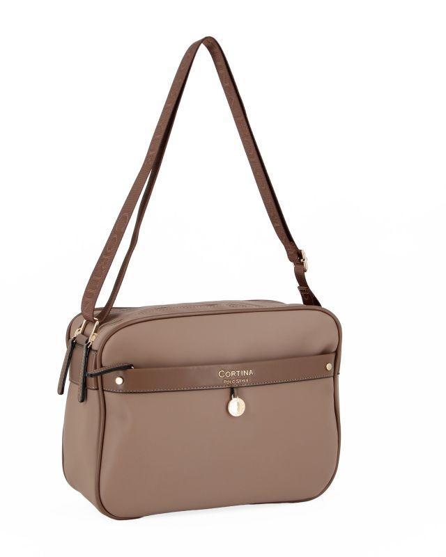Prodotto: TRACOLLA RETT.C/TASCA FRONT+CHARM DORATO