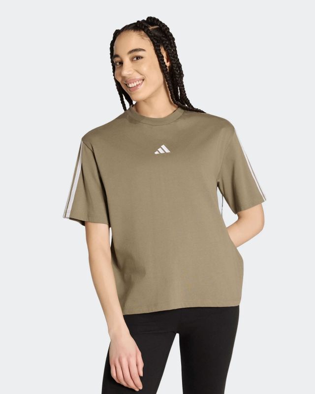 Prodotto: ADIDAS - T-SHIRT MEZZA MANICA  3S SJ BF T BEIGE SCURO DA DONNA, KF6285